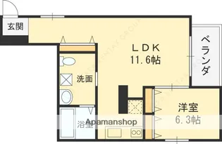 CRYSTAL花園【1階】の間取り