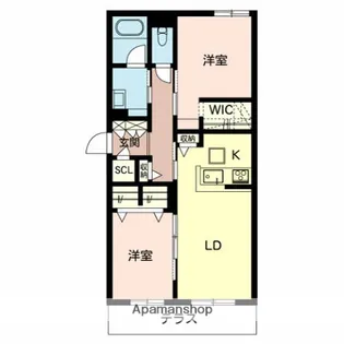 グランドール永和【2階】の間取り