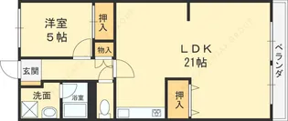 シャトー八戸の里【10階】の間取り
