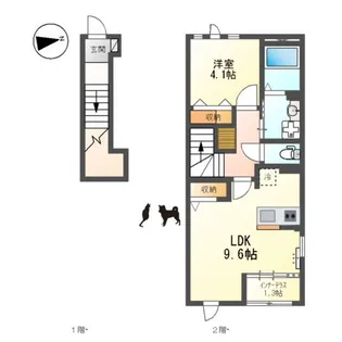BーHEIM(ビーハイム)【201号室】の間取り
