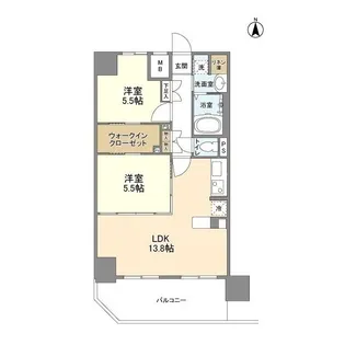 ハイラインⅢ【11階】の間取り