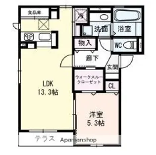MK SQUAREⅡ【2階】の間取り