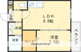 シエーナ若江岩田【3階】の間取り