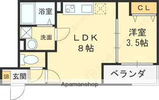 D PORTA TRAPA【2階】の間取り