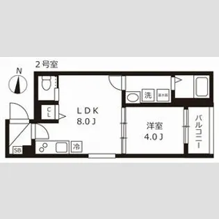 バズ北巽【1階】の間取り