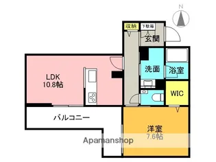 シャーメゾンガーデンズ 福【2階】の間取り
