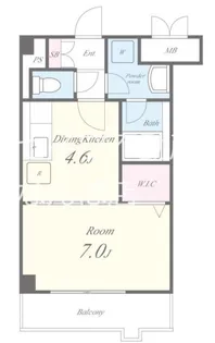 WONTAEK(ウォンテ)【4階】の間取り