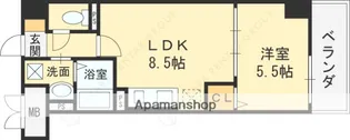 リアライズ今里南【1階】の間取り