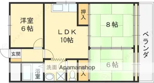 大阪府大阪市平野区長吉長原1丁目【マンション】の間取り
