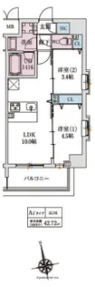 スプランディッドⅨ【5階】の間取り
