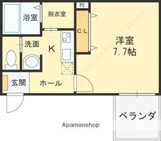 HESTA近大前Ⅲ【3階】の間取り