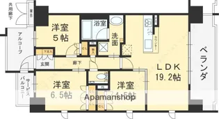 ブランニード河内永和【8階】の間取り