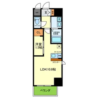 ONLYONE布施【4階】の間取り