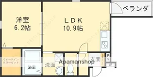 フジパレス花園中央公園南Ⅰ番館【3階】の間取り