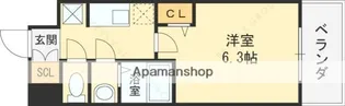 ファステート東大阪アダマス【10階】の間取り