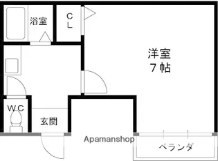 サンライフ近江堂【2階】の間取り