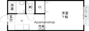 稲葉ハイツ【201号室】の間取り