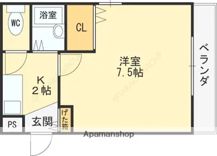 タナカハイツ【3階】の間取り
