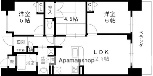 エステムコート八戸ノ里ステーションプレッソ【14階】の間取り