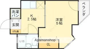 グランブール鳥居本【306号室】の間取り