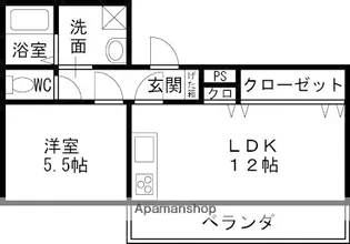 サンパーク共和【403号室】の間取り
