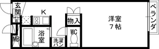 レオパレスソレイユ【1階】の間取り