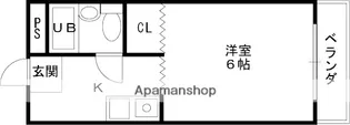 LIVE SPACE上小阪【3階】の間取り