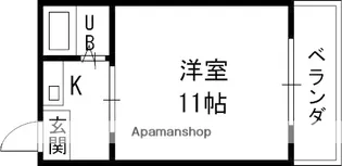 藤井マンション岩田【2階】の間取り