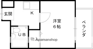 アルファーマンション【202号室】の間取り