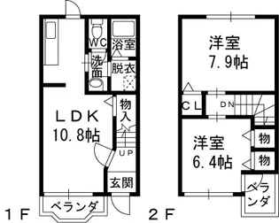 ミルト池島Ⅰ【1階】の間取り