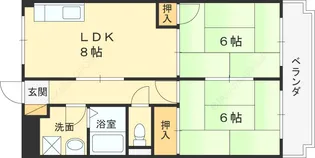 コーポニシヨシ【301号室】の間取り