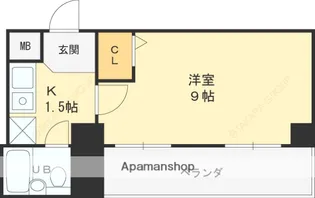 ヤマニシビル【605号室】の間取り