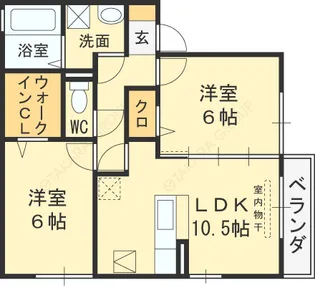 エスポワールKⅣ【2階】の間取り