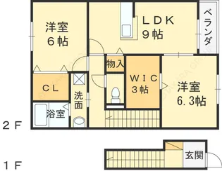 メゾン池島【205号室号室】の間取り