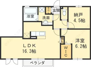 レスペランス A棟【202号室】の間取り
