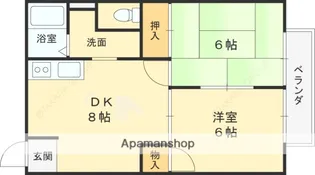 ブルーハイツ【1階】の間取り