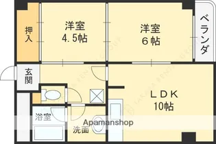 メゾンドくれえる【2階】の間取り