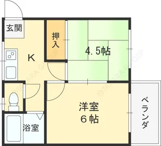 2Kの間取り画像