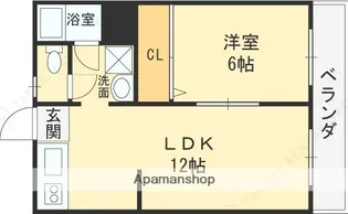 ノーヴァハイツA棟【1階】の間取り