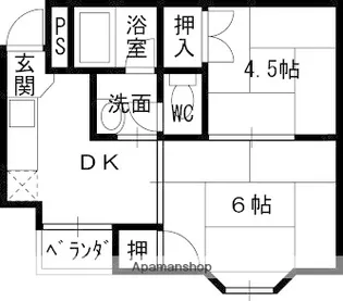 ハイツディーセント【305号室】の間取り