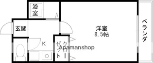 大阪府大阪市平野区長吉川辺3丁目【マンション】の間取り