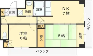 セントポリア東花園【7階】の間取り