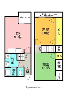 2DKの間取り画像