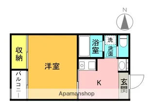 レジデンス摂津【2階】の間取り