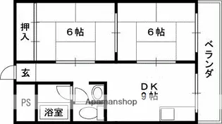 沼ハイツ【405号室】の間取り