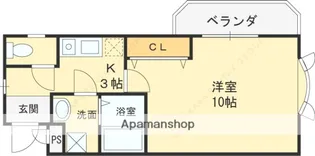 デルフコート【201号室】の間取り