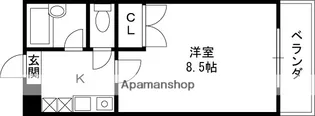 コンフォート布施【5階】の間取り