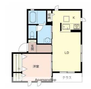 IKメゾンB棟【1階】の間取り