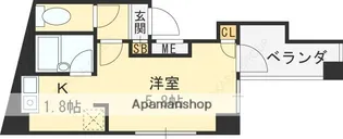1Kの間取り画像