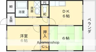 グロウブ東翠園【4階】の間取り